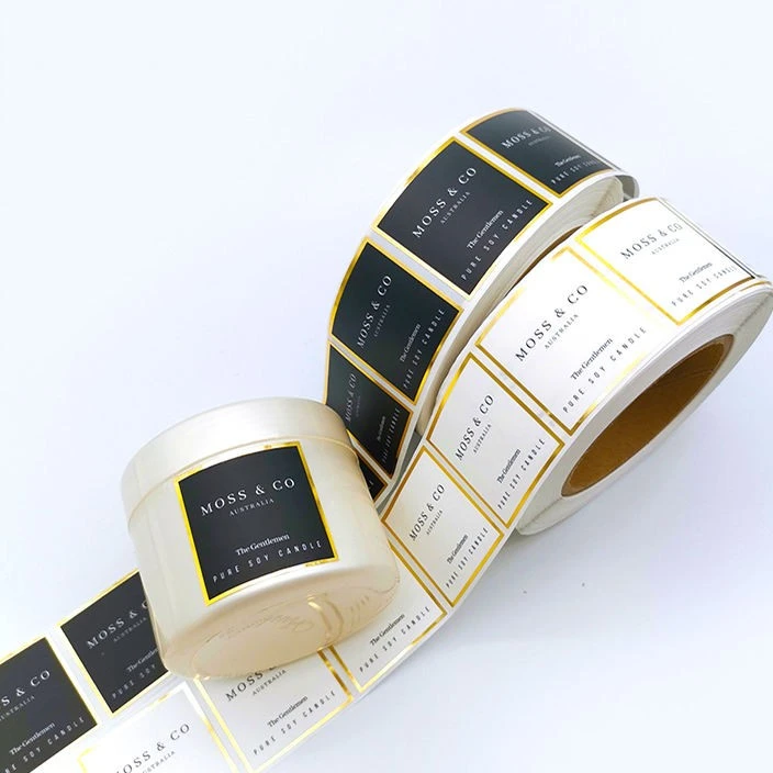 Low Price Custom Self Adhesive Wine Label Gold Foil Bottle Sticker Roll Embossed Logo Sticker Label
