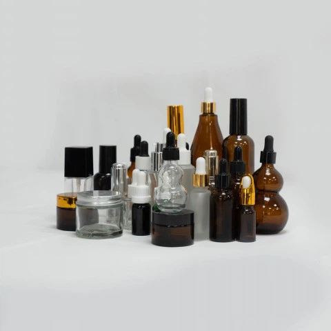 Premium Cosmetic Glass Bottles/Jars For Essential Oils & Creams, Custom Sizes & Colors Available